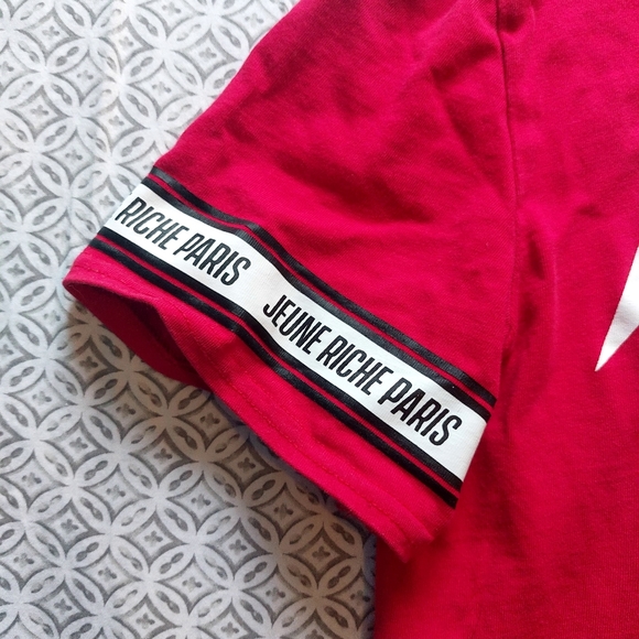 Jeune Riche Paris Red Money Machine T-shirt - Picture 9 of 9